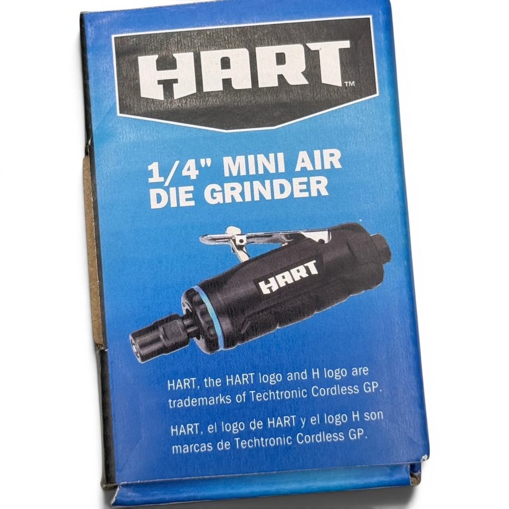 HART 1/4" Mini Air Die Grinder AT-7032BW 25,000 RPM Pneumatic Tool New In Box